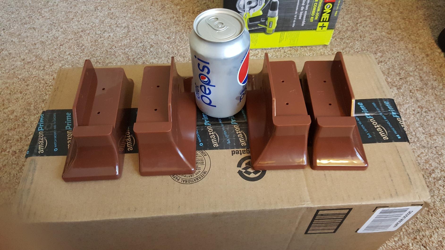 Stander Recliner Risers, Non-Slip Chair Lifters for Adults, Seniors, and Elderly, Low Profile Seat Raiser for Sitting and Standing Assistance, Compatible with Wooden Base Recliners, Set of 4, Brown customer photo 7