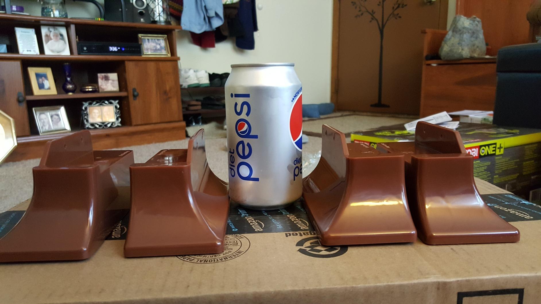 Stander Recliner Risers, Non-Slip Chair Lifters for Adults, Seniors, and Elderly, Low Profile Seat Raiser for Sitting and Standing Assistance, Compatible with Wooden Base Recliners, Set of 4, Brown customer photo 8