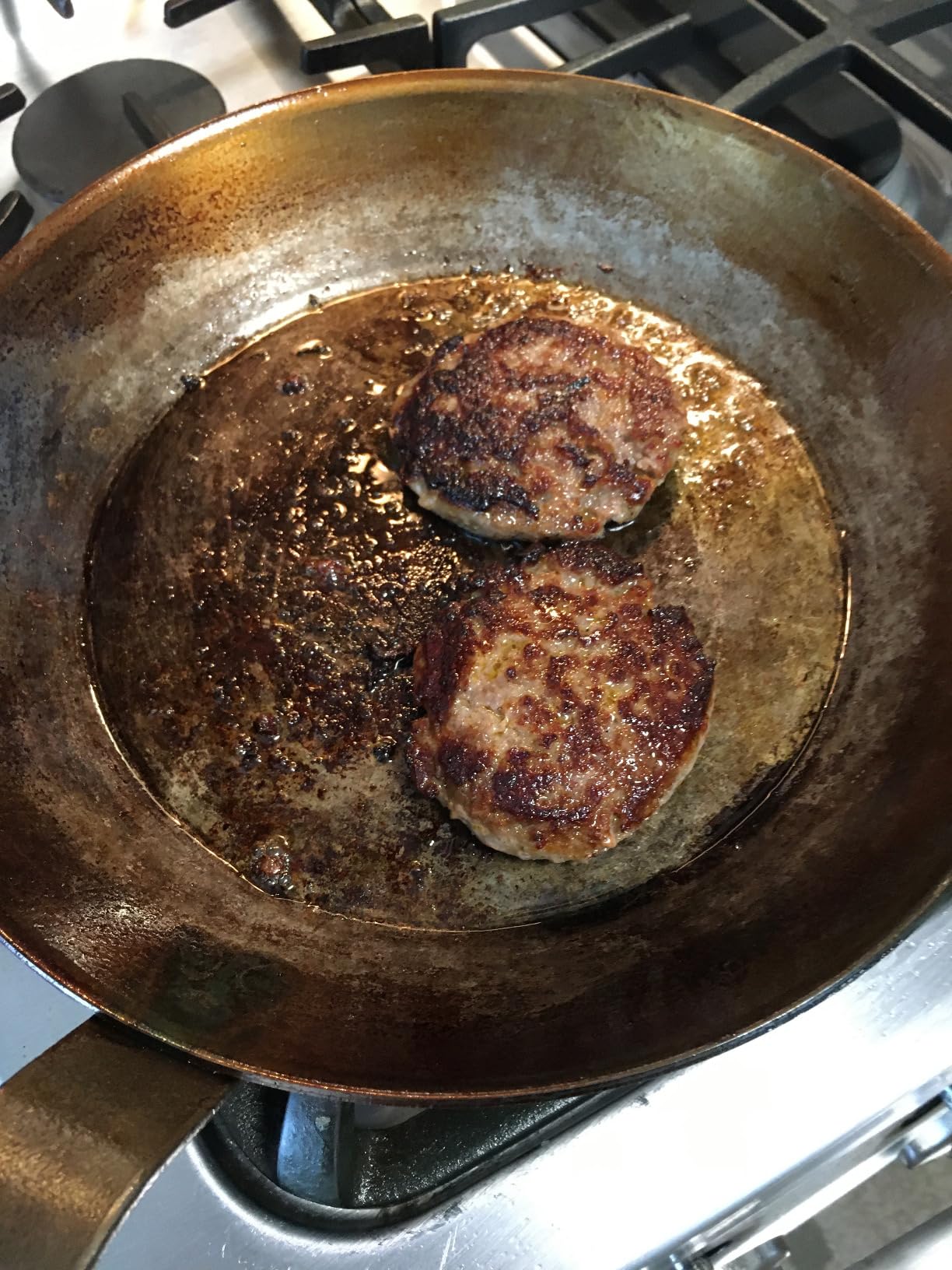 Matfer Bourgeat 062003 Black Steel Round Frying Pan, 10 1/4-Inch customer photo 2