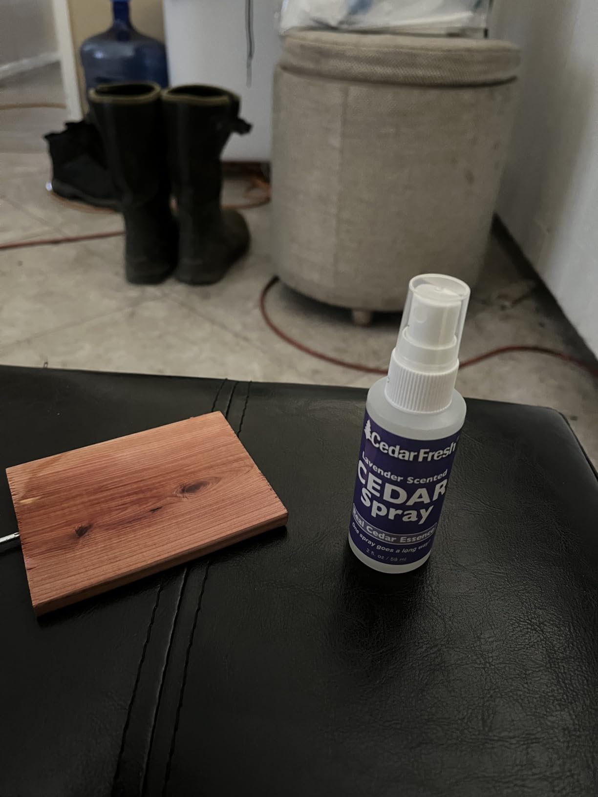 Household Essentials CedarFresh 84802 Cedar Power Spray with Lavender Essence Scent | Protects Closets | Restores Scent to Cedar Wood Accessories | 2 fl. oz., Purple customer photo 1