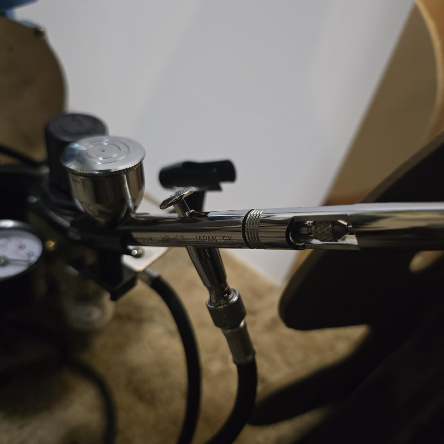 Iwata-Medea Eclipse HP CS Airbrush Set with Cool Runner II Dual Fan Air Tank Compressor System Kit, 12 Color Acrylic Airbrush Paint Artist Set, Hose, Holder, Cleaning Pot, Mixing Cups, How-to Guide customer photo 2