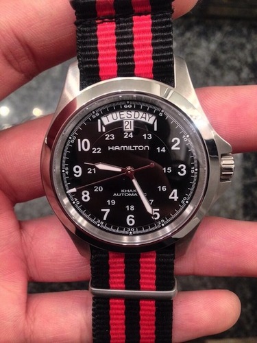 Hamilton Khaki Field King Automatic Men's Watch, 40mm Stainless Steel Case, Swiss Made, Black Dial Analog Wrist Watch for Men, 50m Waterproof, Sapphire Crystal, Stainless Steel Strap customer photo 2