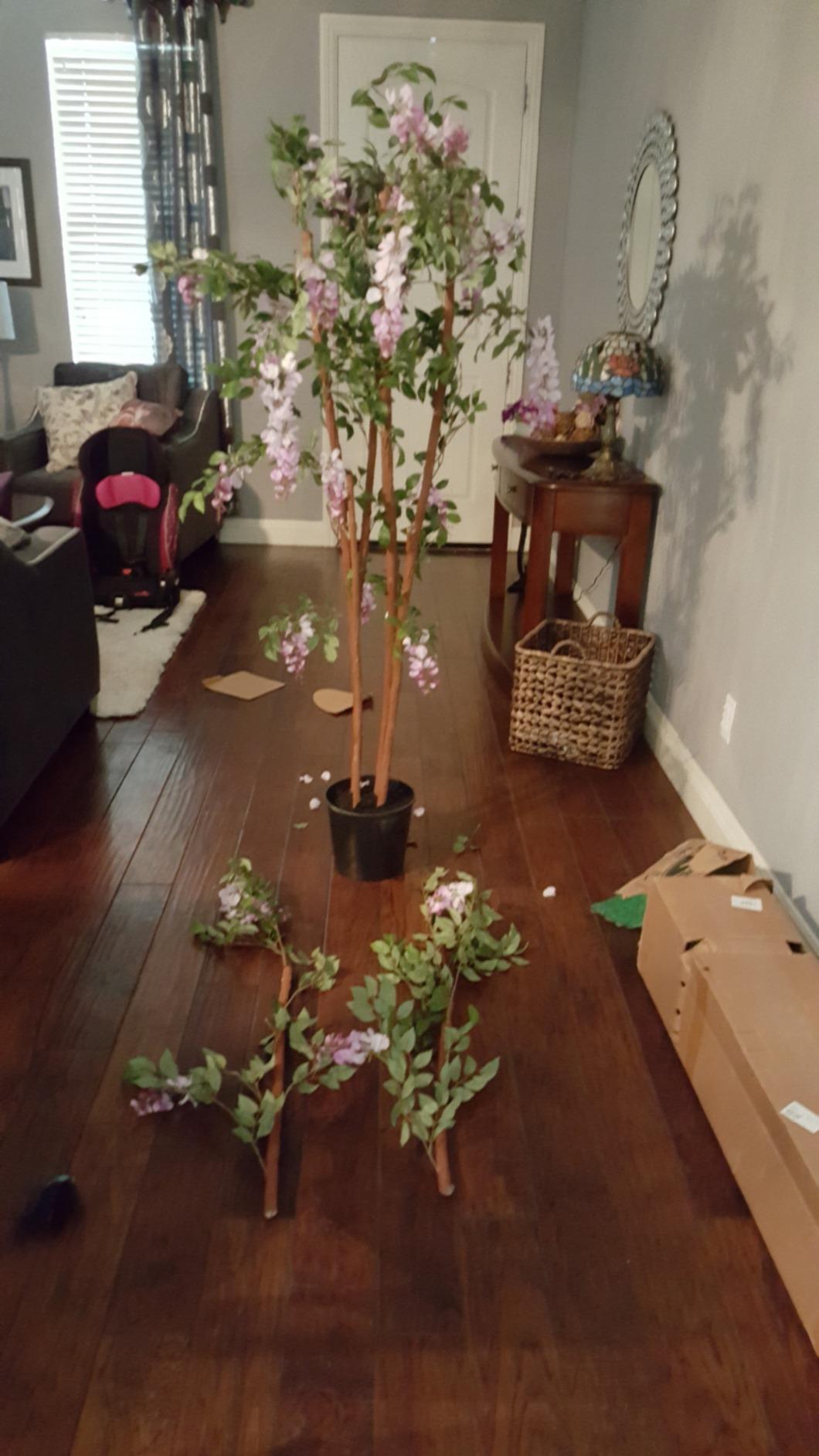 Nearly Natural 5ft. Wisteria Silk Tree customer photo 2