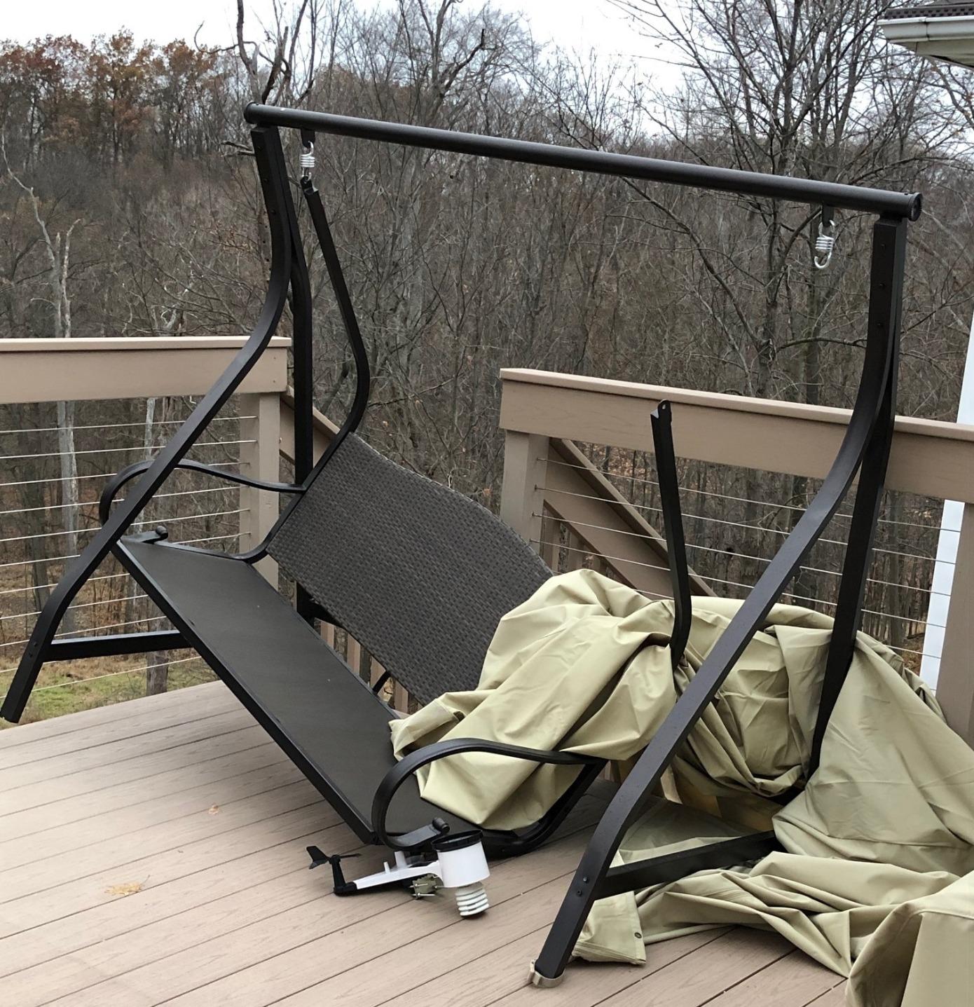 Covermates Elite Outdoor Patio Sofa Cover - Water-Resistant 300D Polyester, Double-Stitched Seams, Elastic Hem, Auto-Locking Drawcord & Mesh Vent for Moderate Weather, 52W x 32D x 34H, Khaki customer photo 2