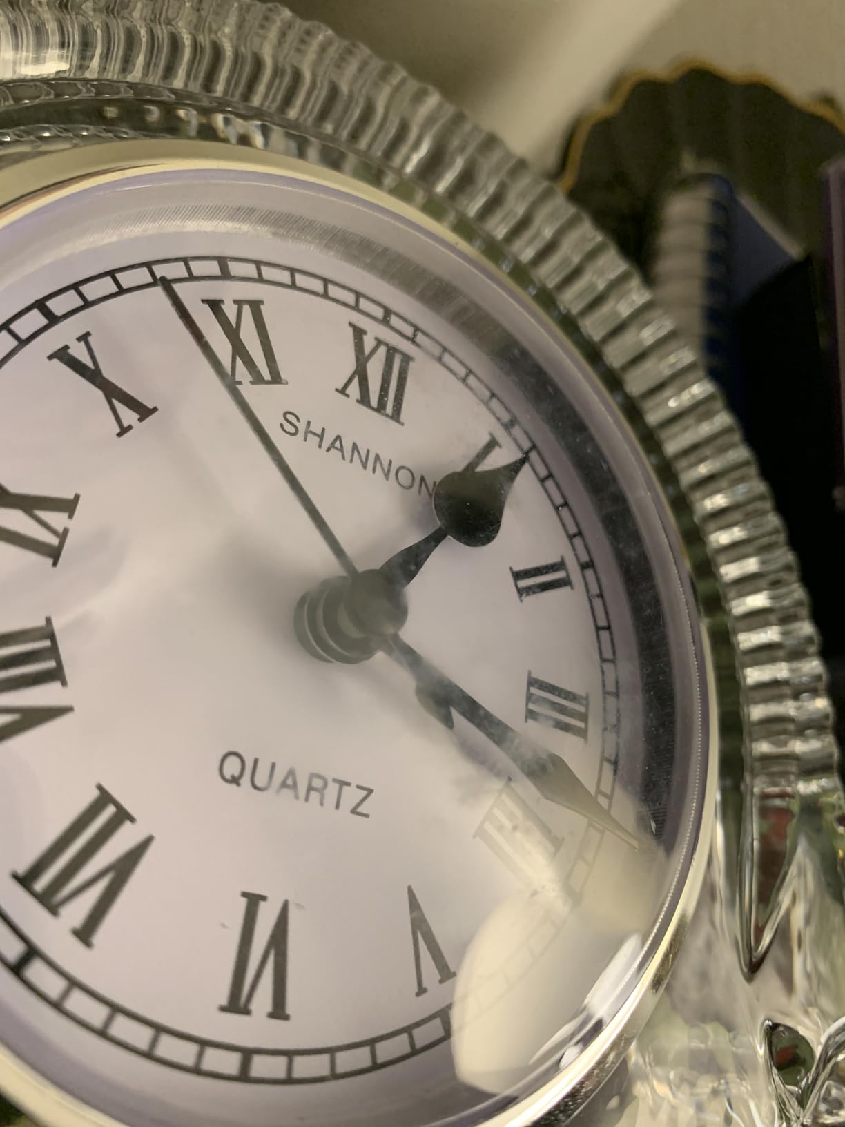 Godinger Crystal Dublin Pattern Clock customer photo 1