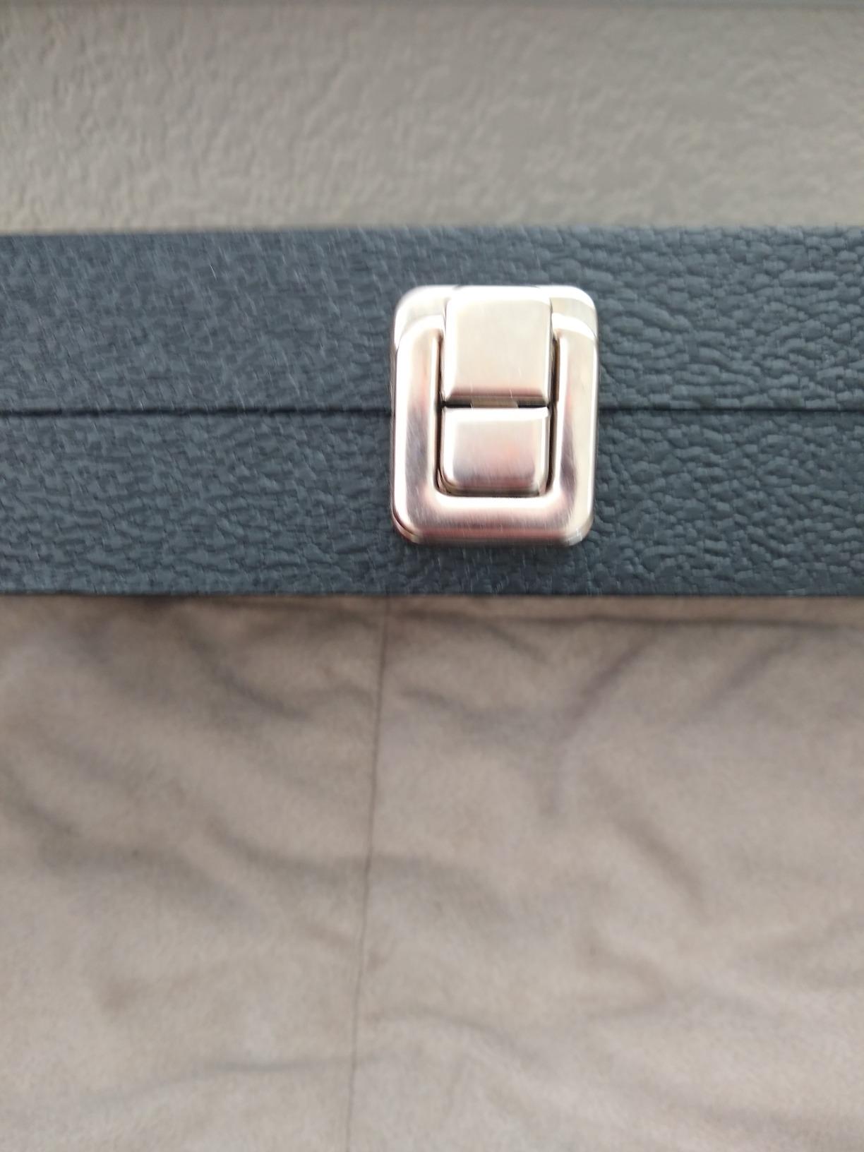 FindingKing Black Jewelry Travel Showcase Display Glass Lid Case customer photo 1