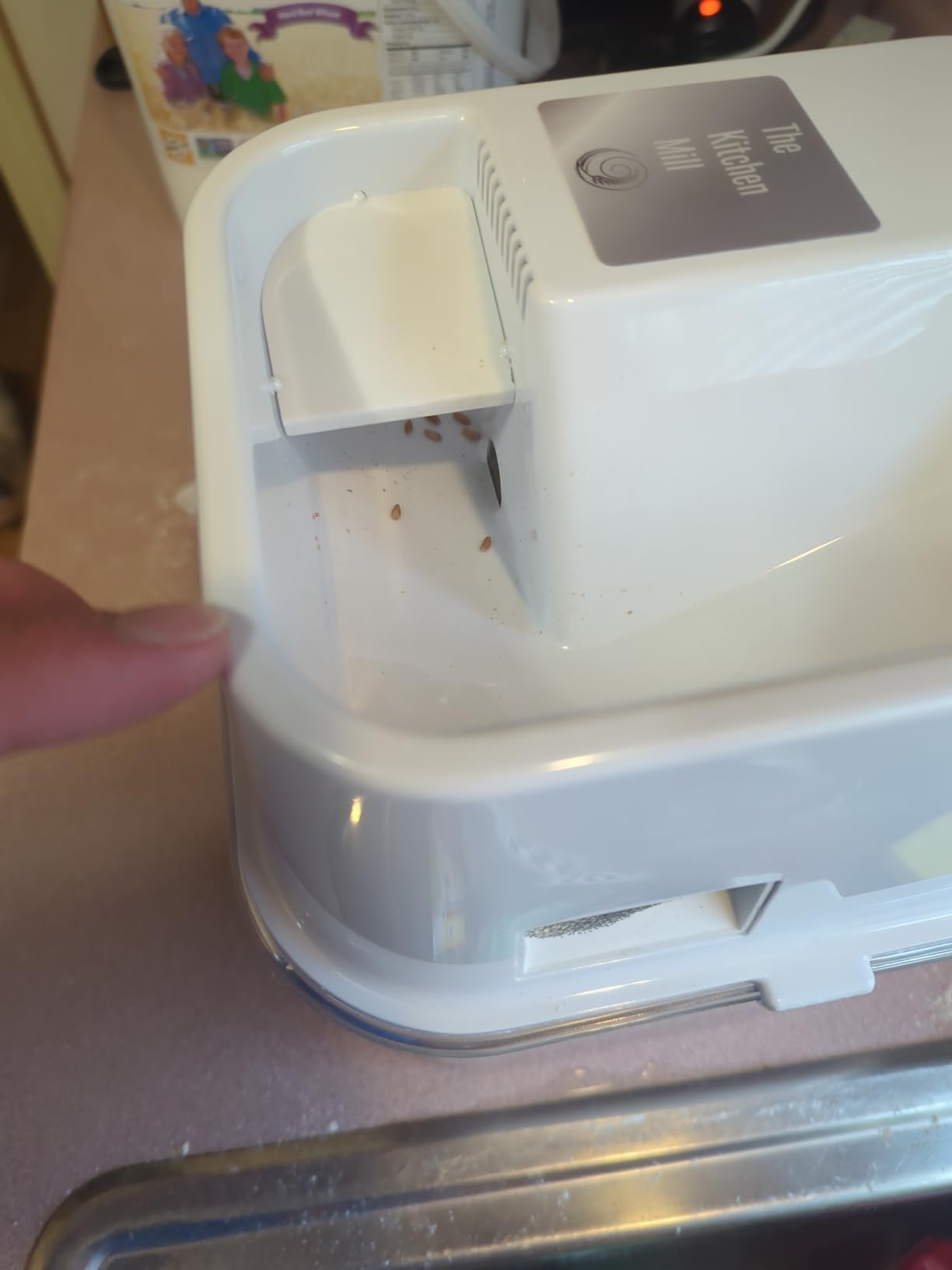 Kitchen Mill - Electric Grain Mill - High Speed Wheat, Corn, Grain Grinder, Flour Mill - Assembled in the USA - Stainless Steel Milling Chamber customer photo 2