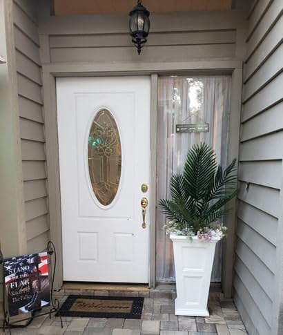 Mayne Fairfield 28-Inch Tall Planter - Self-Watering, Weather-Resistant Planter for Flowers customer photo 2