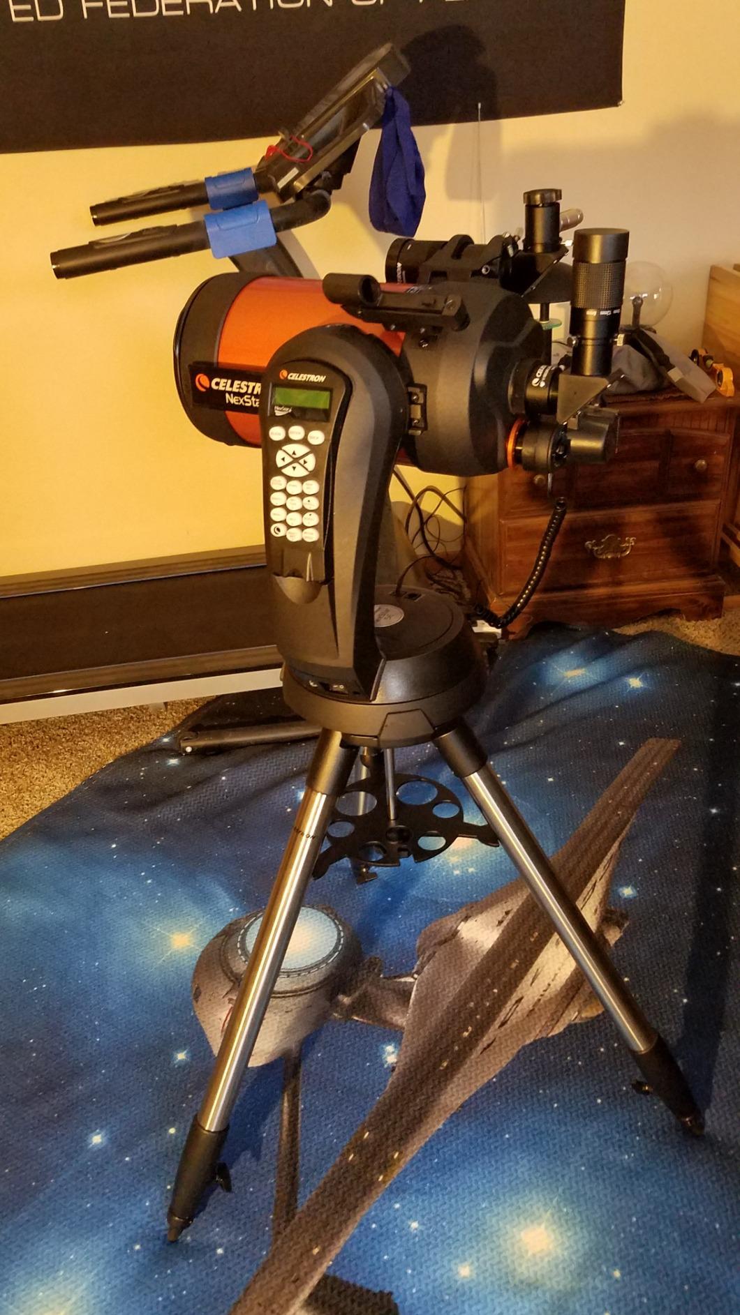Celestron NexStar 6 SE Schmidt-Cassegrain Computerized Telescope Bundle with Night Vision Flash Light, Sky Maps Book, Moon Filter, Cleaning Kit customer photo 1