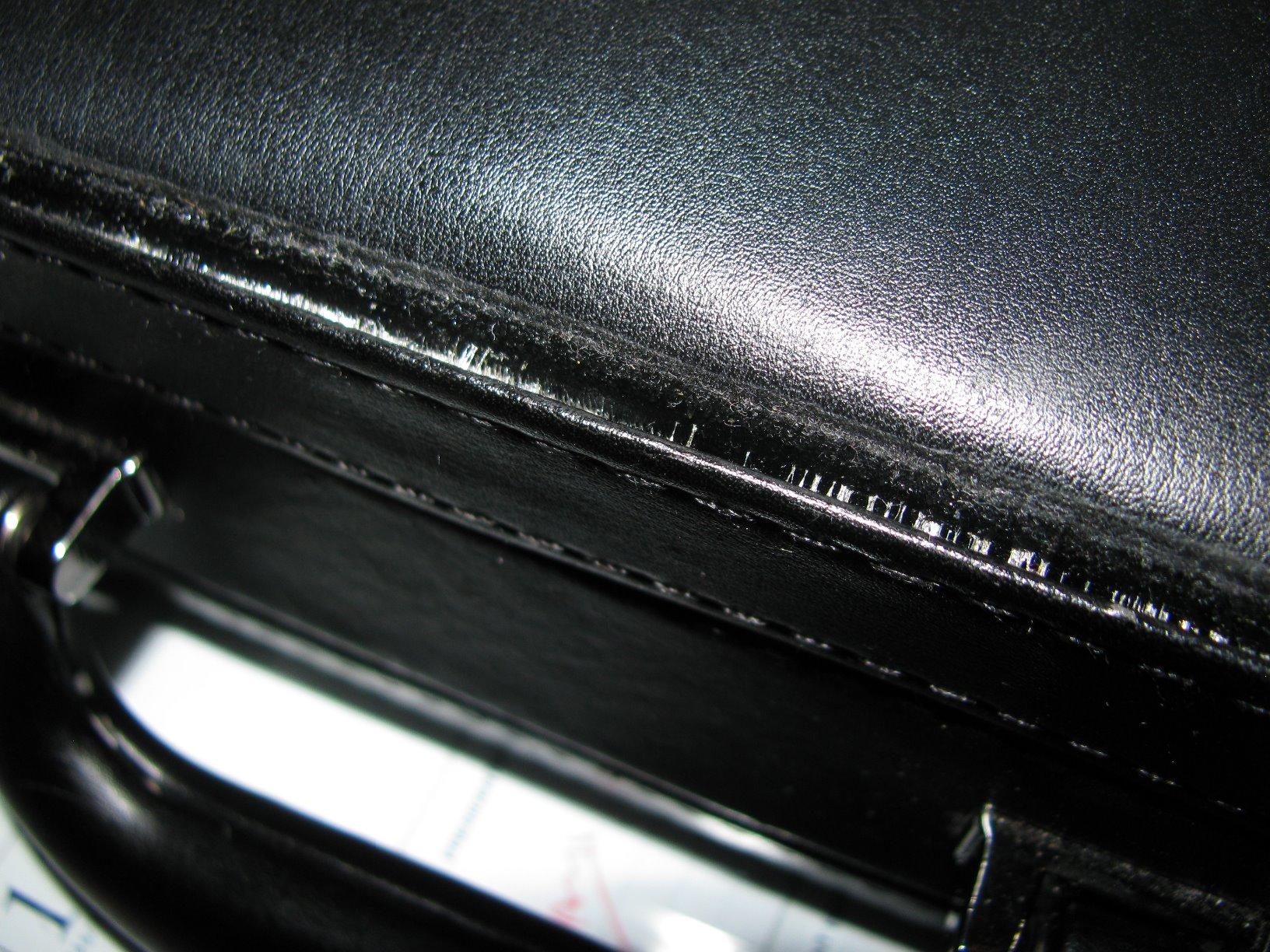 Samsonite Bonded Leather Attache, Black, One Size customer photo 2