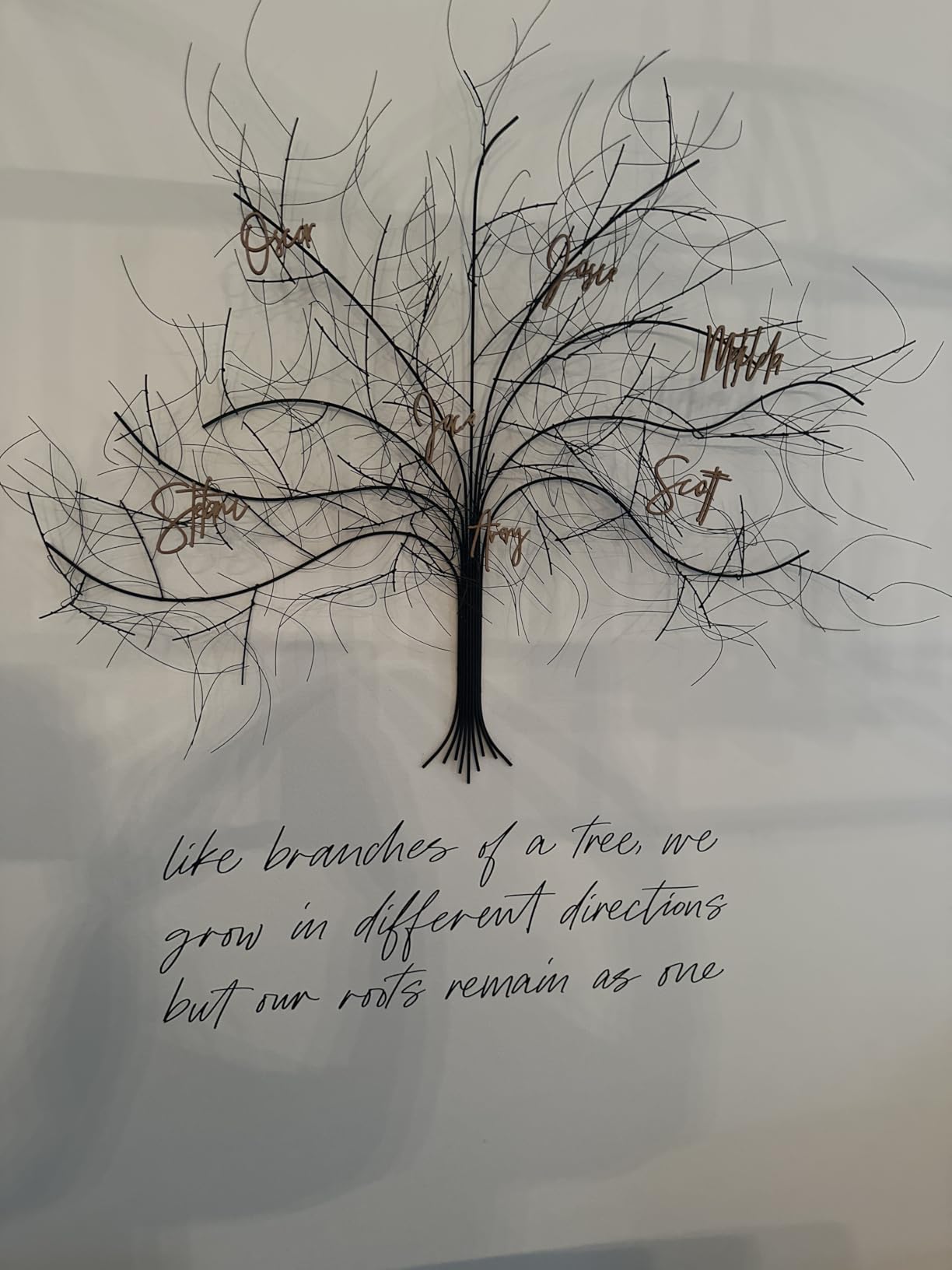 SIGNALS Black Tree Wall Art - Handcrafted Metal Wall Art Decor, Wall Hanging Decor Sculpture customer photo 1