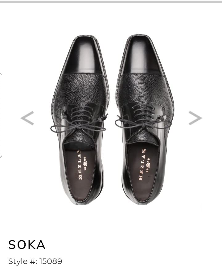 Mezlan - Soka - Men's Cap Toe Dress Shoe - Deerskin and Polished Calfskin with Elegant Tassel Detail - Handcrafted in Spain customer photo 1