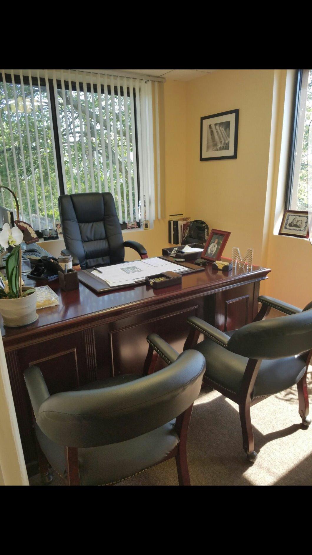 Bonded Leather Desk Set - Luxury Leather Desk Pad & Desk Organization Essentials - Office Organization & Executive Desk Decor - (Black, 8 Piece) customer photo 1