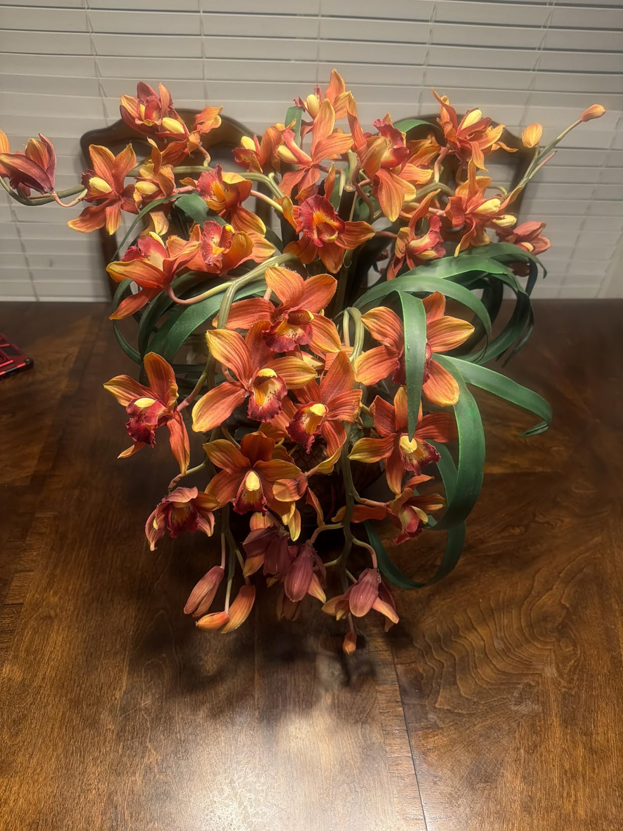 Cymbidium with Decorative Vase Silk Arrangement customer photo 2