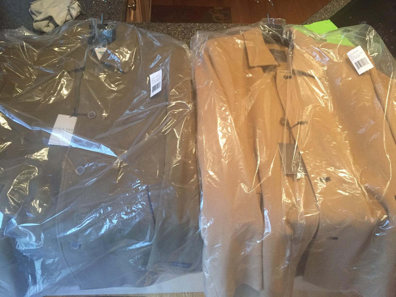 Cole Haan Men's Cashmere Blend Single Breasted Classic Coat With Shirt Collar customer photo 1