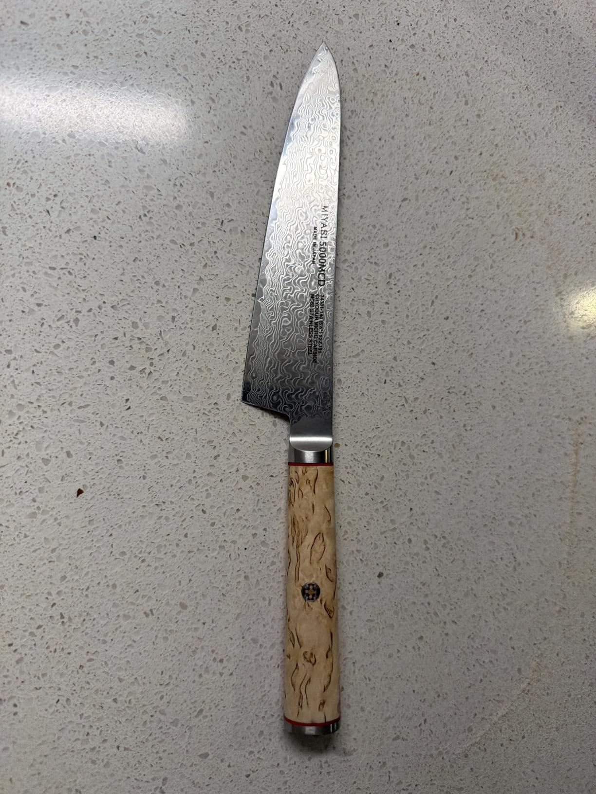 Miyabi Birchwood SG2 Japanese Santoku Knife, 7-inch customer photo 1