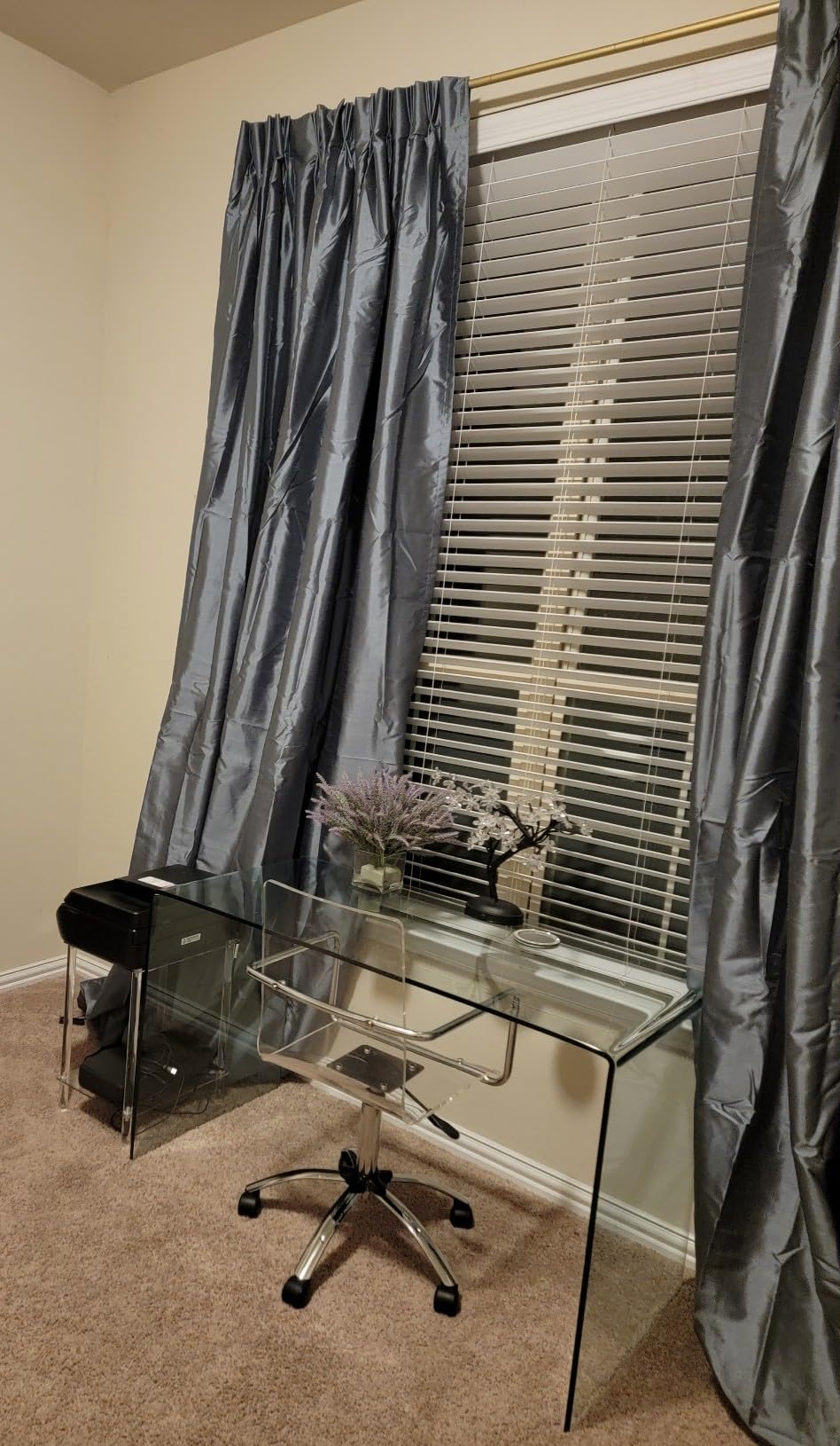 Curtainworks Marquee Faux Silk Pinch Pleat Curtain Panel, 30 by 95