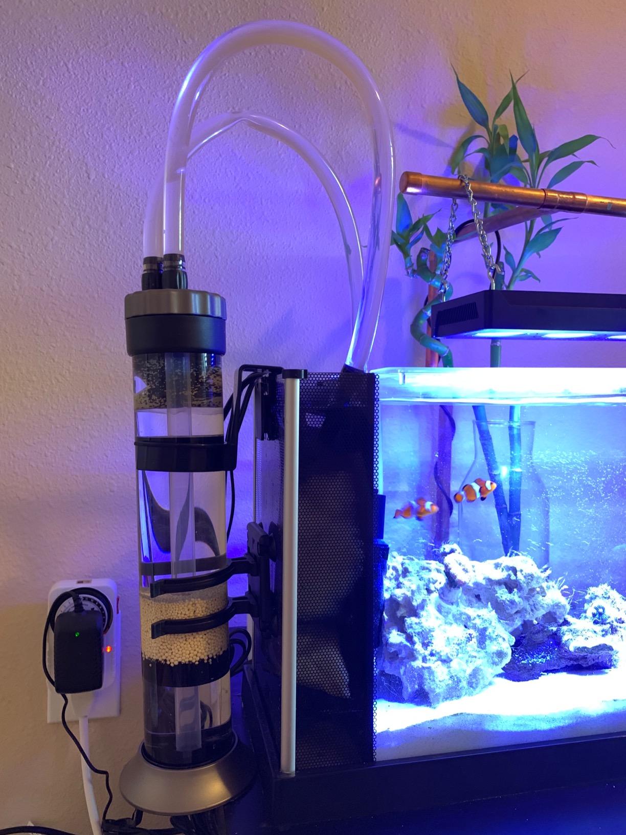 AQUATOP MR-30 Media Reactor - 152 GPH Up-Flow Filtration System - with Pump, Tubing & Mount - for Saltwater or Freshwater Aquariums - Sump or Hang-On Setup customer photo 2