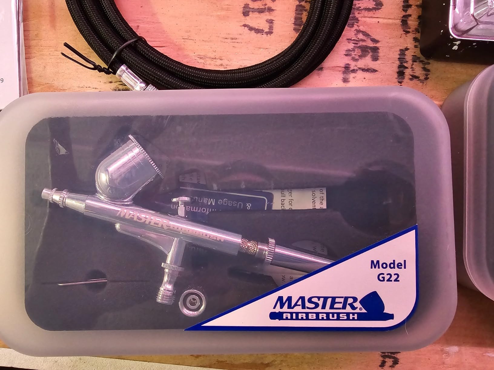 Master Airbrush Cool Runner II Airbrush Kit with Dual Fan Air Compressor, 3 Airbrushes, 6 Color Acrylic Paint Set, Cleaning Brushes & How-To Air Brush Manual, Gravity & Siphon Feed customer photo 1