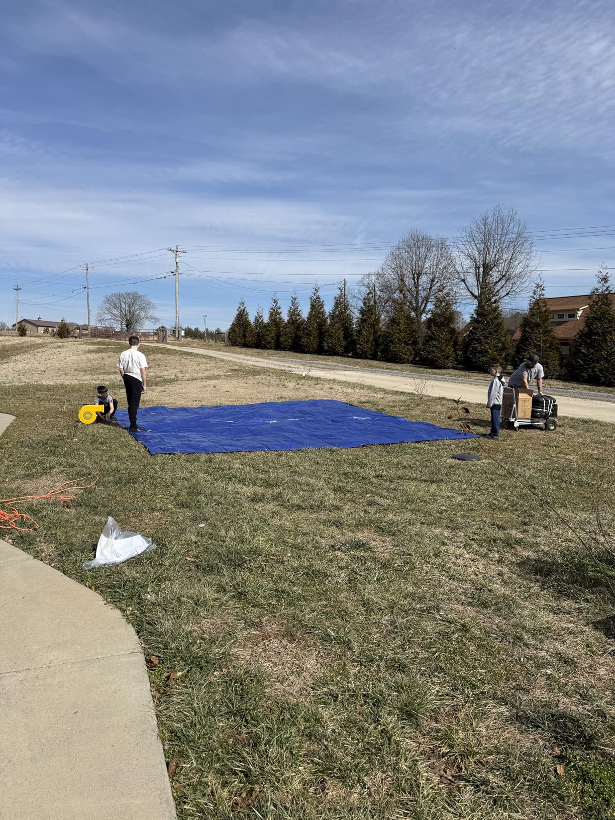 JumpOrange 14'x14' Commercial Safari Inflatable Bounce House - 13ft Tall Heavy Duty 15oz PVC Bouncer with Blower & Basketball Hoop customer photo 1