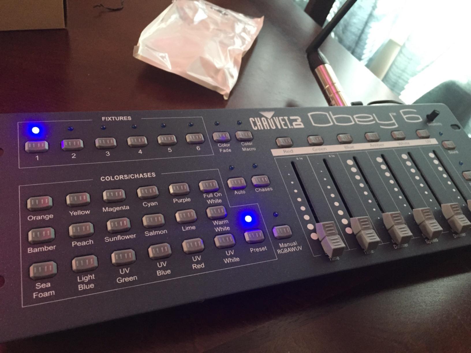 CHAUVET DJ Obey 6 Universal DMX-512 Compact Stage Light Controller customer photo 1