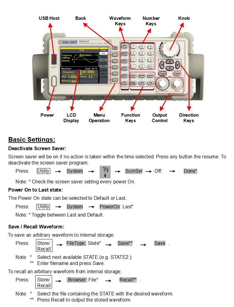 Siglent Technologies SDG810 Single Channel 10 MHz Bandwidth Signal Generator, Function Generator, Arbitrary Waveform Generator, 125 MSa/s Sampling Rate customer photo 1