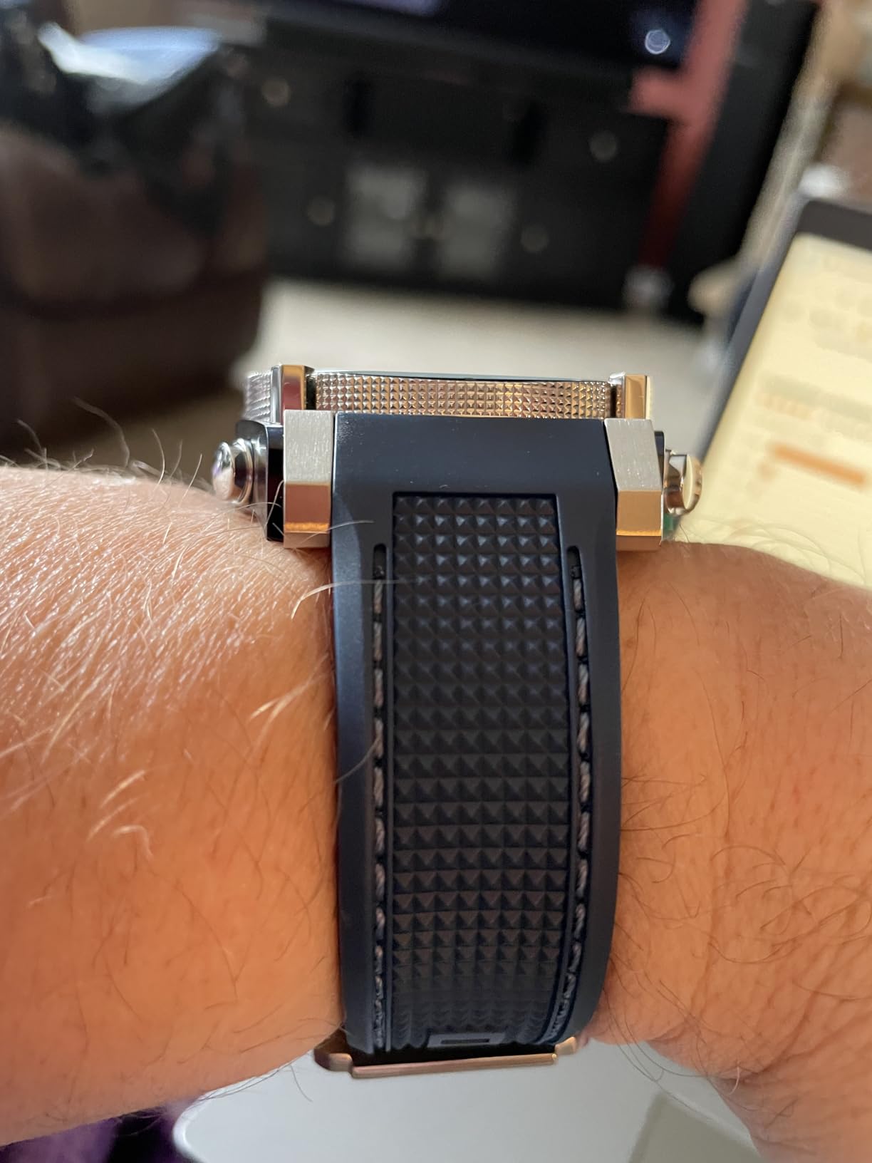 Bulova Men's Icon High Precision Quartz Chronograph Watch, Curved Mineral Crystal customer photo 1