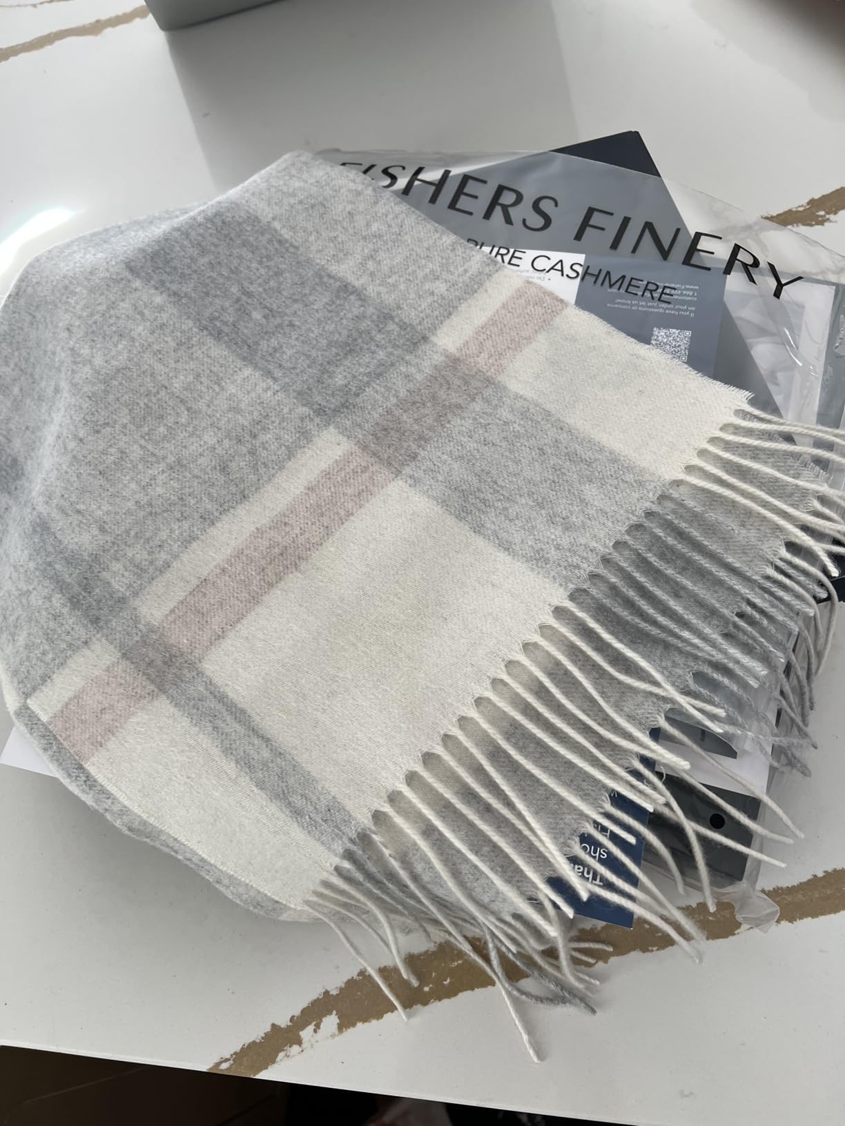 Fishers Finery Women's 100% Pure Cashmere Winter Scarf customer photo 2