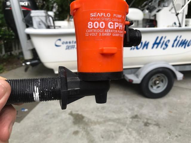SEAFLO 05 Series 800 GPH Angled Baitwell/Livewell Pump - 12V DC, Detachable Motor, Corrosion-Resistant Submersible Aerator for Freshwater and Saltwater Use - CE & RoHS Certified - 4 Year Warranty customer photo 2