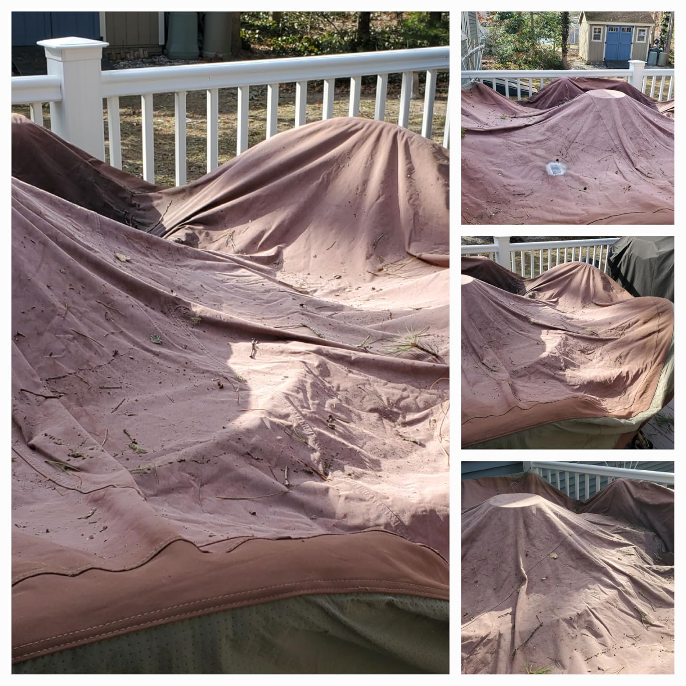 DUCKCOVERS Ultimate Waterproof 76 Inch Square Patio Table with Chairs Cover customer photo 1