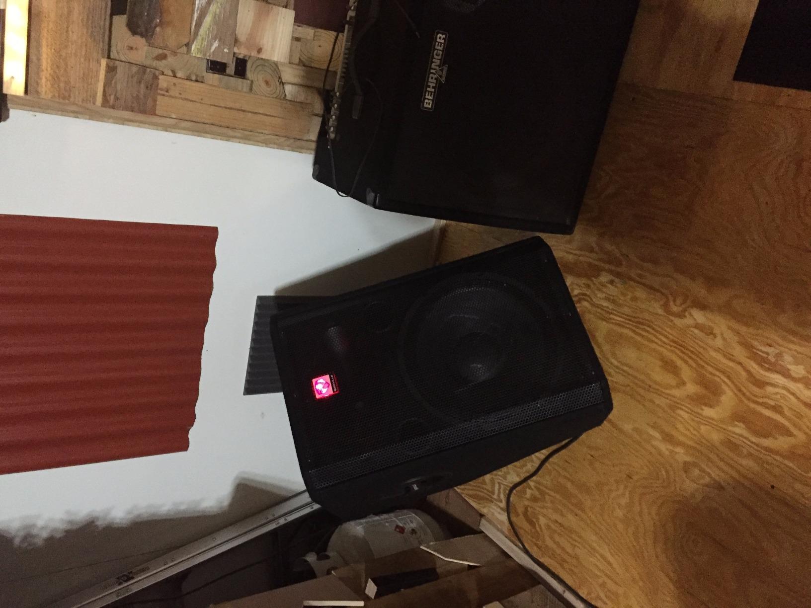 Rockville RSM15A 1400W 2-Way Active Powered Stage Floor Monitor Speaker, 15