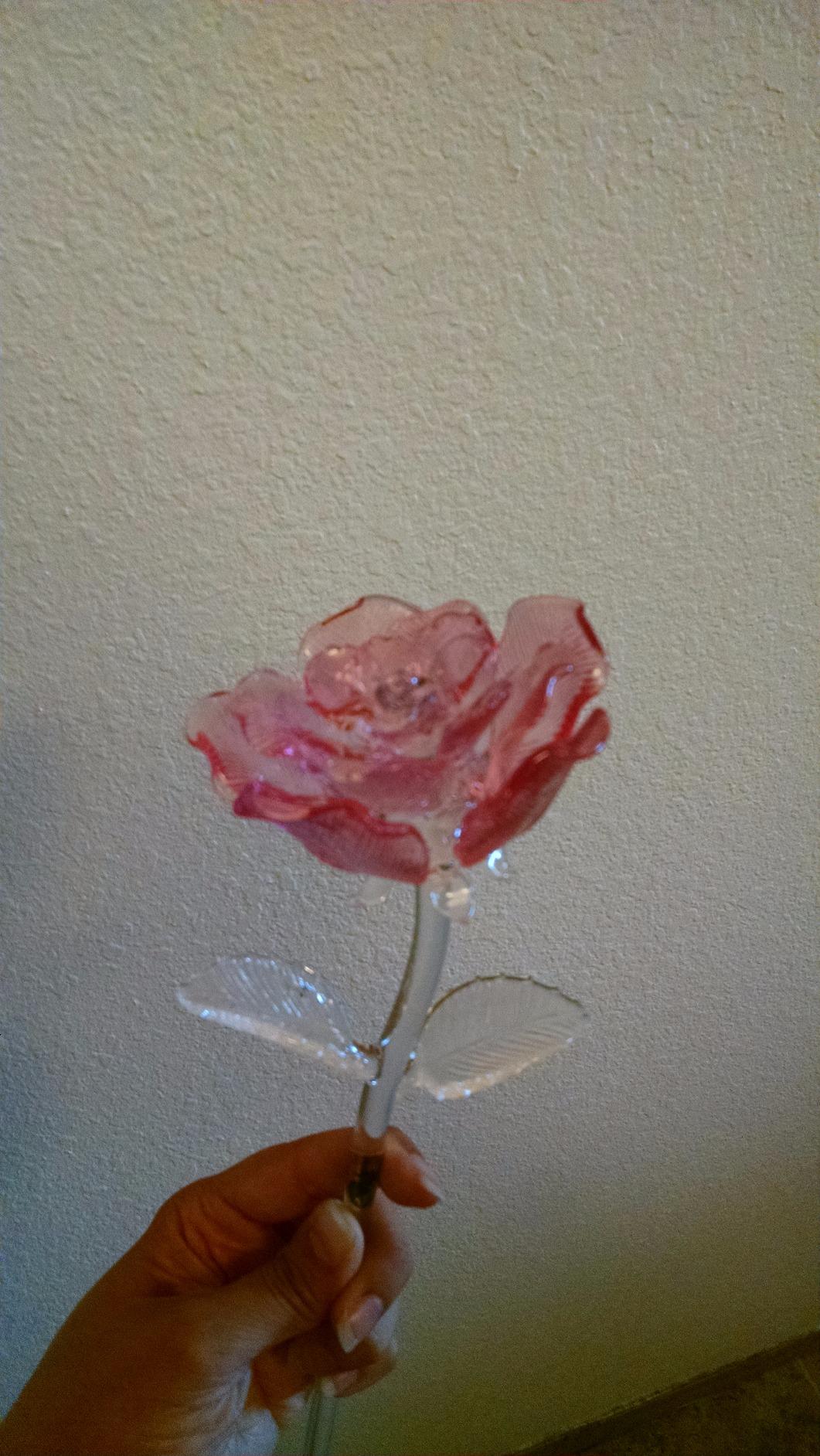 Waterford Crystal Fleurology Sculpted Rose 14.5 Inch customer photo 1