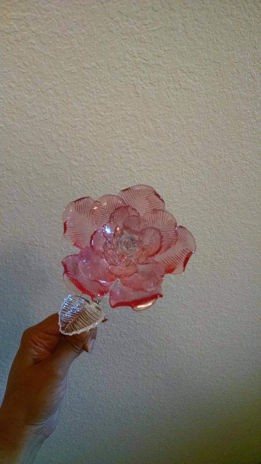 Waterford Crystal Fleurology Sculpted Rose 14.5 Inch customer photo 2