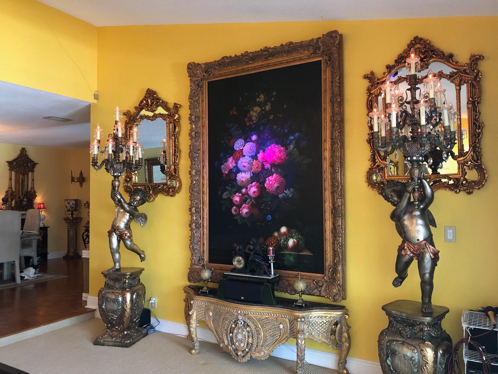 Howard Elliott Sherwood Hanging Antique Accent Wall Mounted Mirror, Ornate Arched Mirror with Bevelled Edges and Silver Resin Frame, Arch Shape Mirror for Home, Living Room, Entryway, 14 x 22 Inch customer photo 1