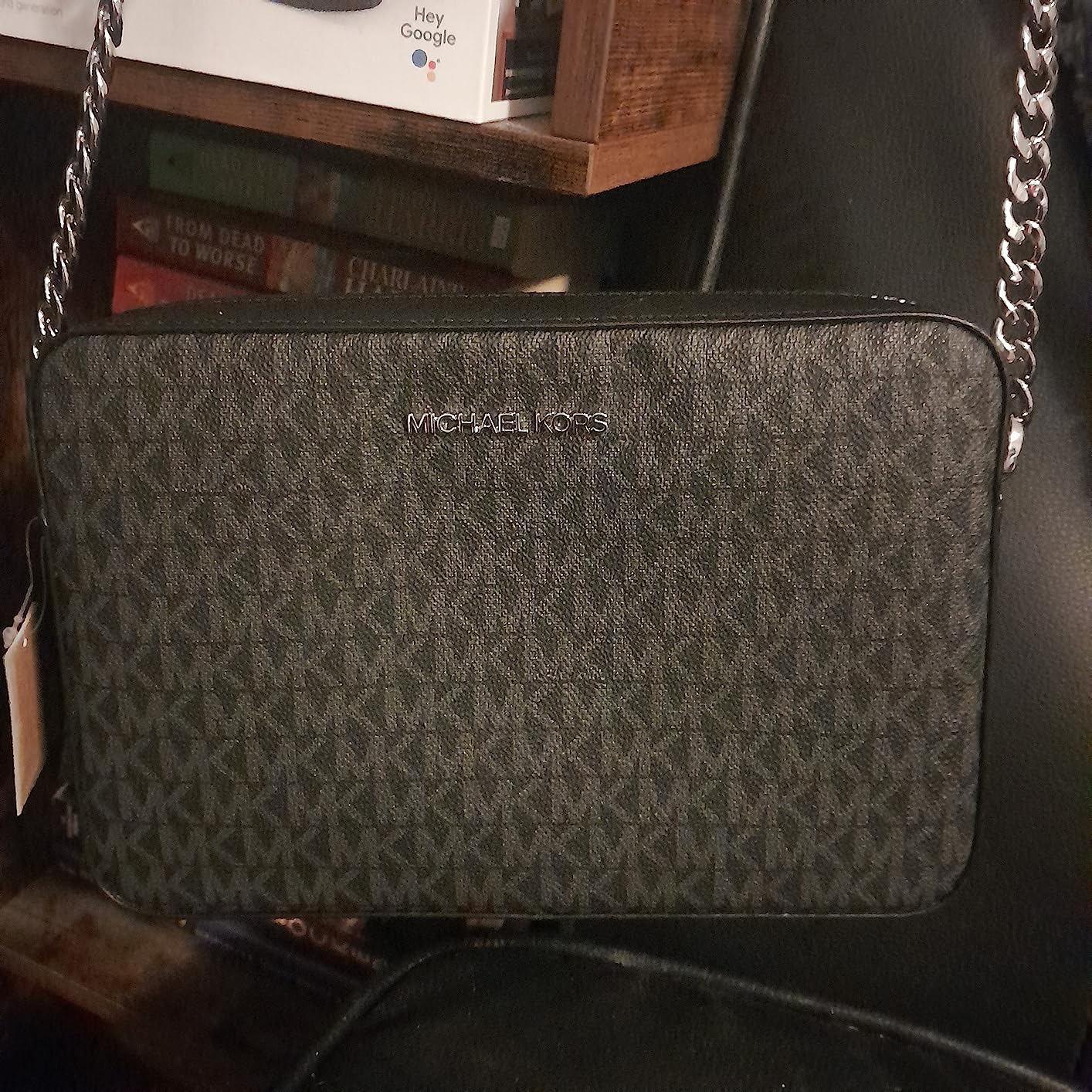 Michael Kors womens Jet Set Large Crossbody Bag customer photo 2