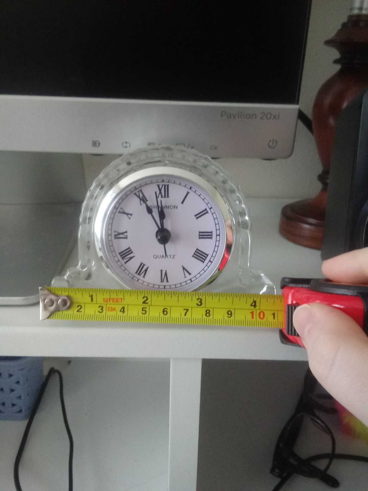 Godinger Mantle Clock, Desk Clock, Tabletop Clock, Office Clock, Crystal Clock customer photo 1