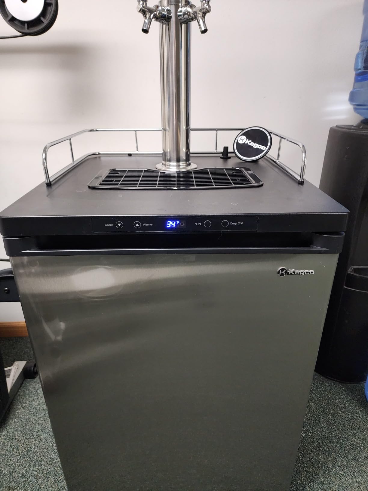 Kegco HBK309S-3 Full-Size Digital Homebrew Kegerator Triple Faucet Ball Lock Keg Dispenser Stainless, Stainless Steel customer photo 2