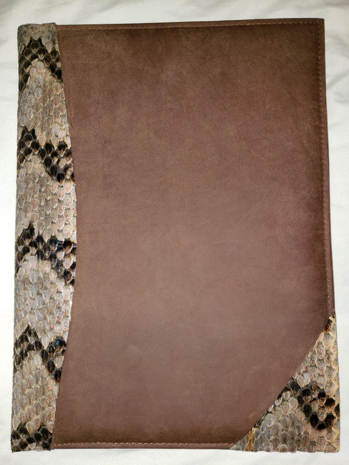 Leather Business Portfolio by Rustic Town | A4 Conference Folder Gift for Men & Women | Handmade Durable Leather Padfolio 3 + 1 Sleeves for Documents and Notepad customer photo 2