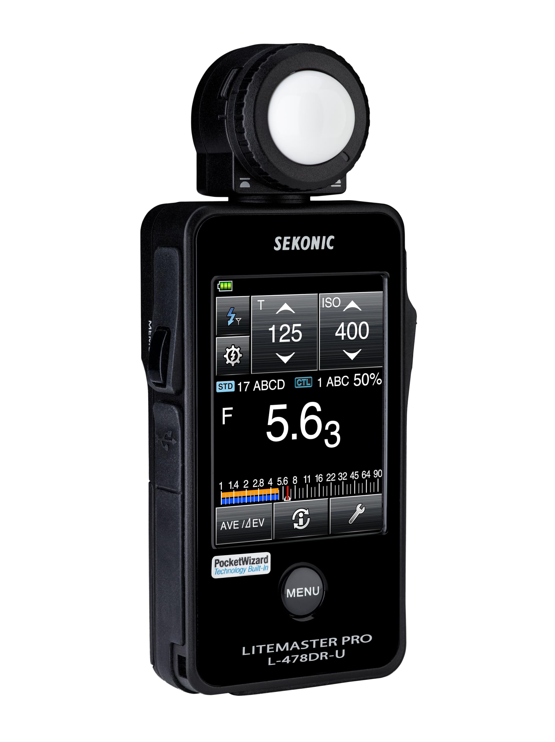 Sekonic L-478DR-U Pocket Wizard Lightmeter With Exclusive USA Radio Frequency And Exclusive 3-Year Warranty,Black,401-477 customer photo 2