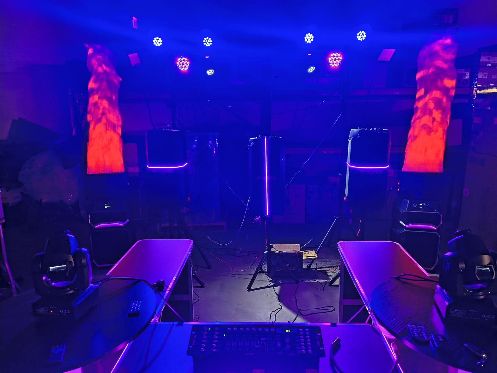 DMX Controller for dj Lights Dmx512 Light Controllers 192 Channel DMX Board with Cables 2m/6.6 ft Dmx-512 Lighting Console for Control Stage Light customer photo 1