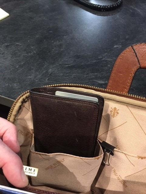 Time Resistance Slim Leather Briefcase - Italian Handmade Leather Computer Bag - Briefcase for Men and Women - Laptop Bag customer photo 1