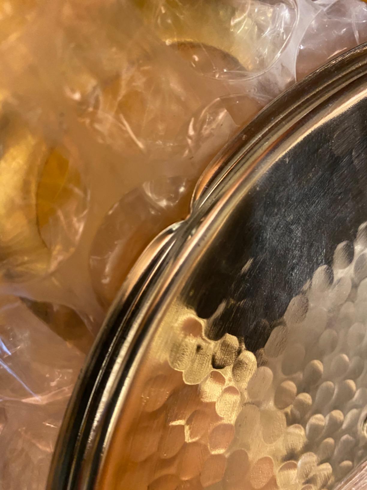 1.2MM Thick Hammered Copper Soup Pot Casserole Pan Dish Dutch Oven, 4 Quarts (9