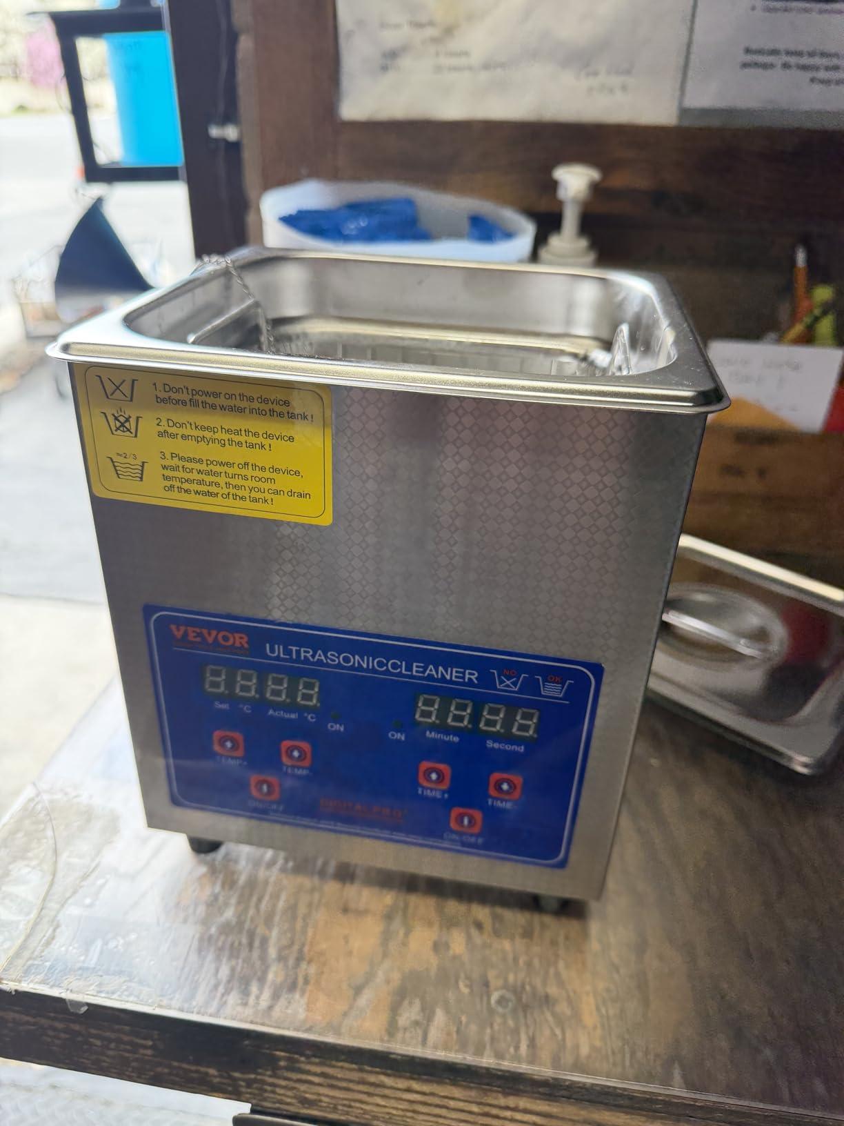 VEVOR 6L Commercial Sonic Cleaner, 40kHz Professional Cleaning Machine with Digital Timer & Heater, 110V - Ideal for Watches, Instruments, and Industrial Parts, FCC/CE/RoHS Certified customer photo 1