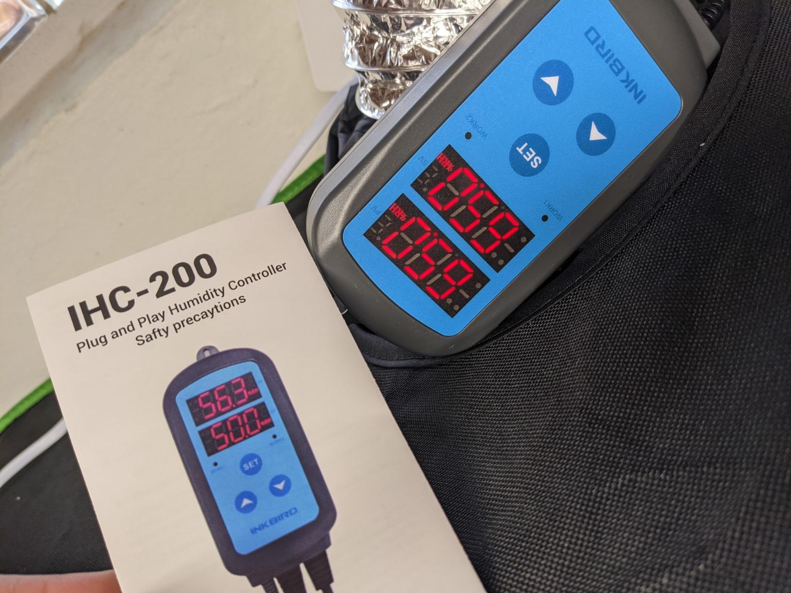 Inkbird Humidity Controller IHC200 Humidistat Mushroom Greenhouse Pre Wired Outlet Dual Stage Humidifier Dehumidifier customer photo 1