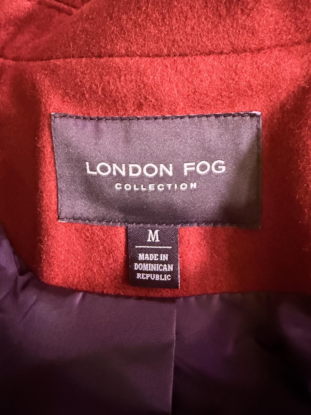 LONDON FOG Women's Plus-Size Double Breasted Peacoat with Scarf customer photo 2