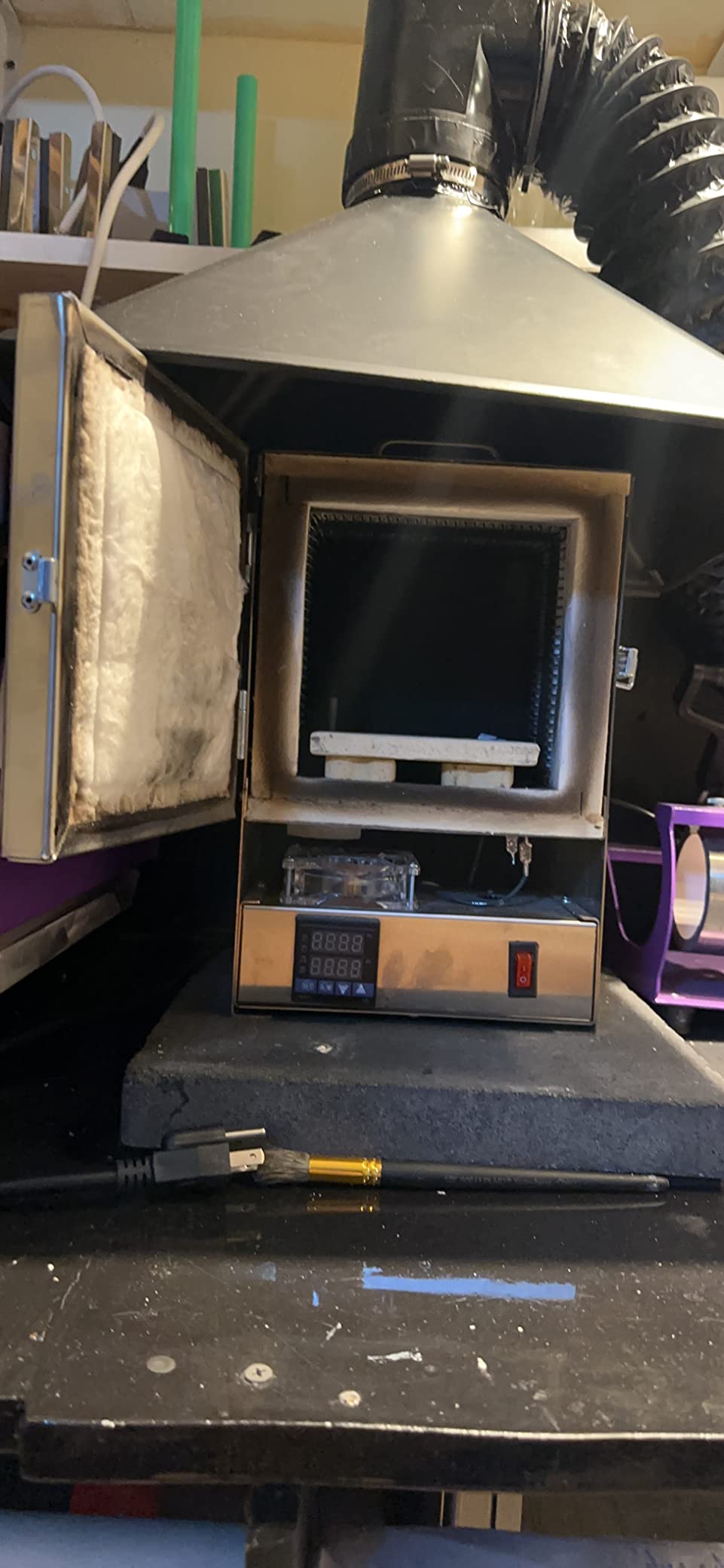 RapidFire Pro-LP Electric Kiln Furnace-2200F 10 Min Melt Gold - Programmable Controller customer photo 3