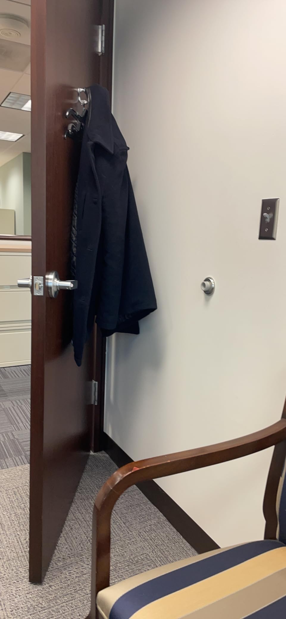 Cole Haan Men's Button Up Wool Plush Car Coat customer photo 1