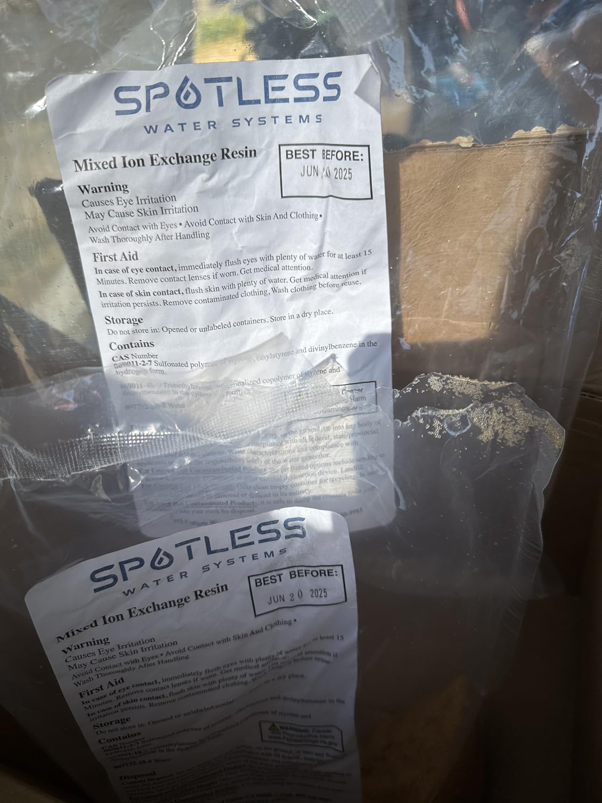 CR Spotless R2-20 Refill Resin - Spot Free Rinse for Cars, RVs & Boats - Works with All Deionized Water Systems - Long-Lasting DI Resin for Water Deionizer - Refills 20