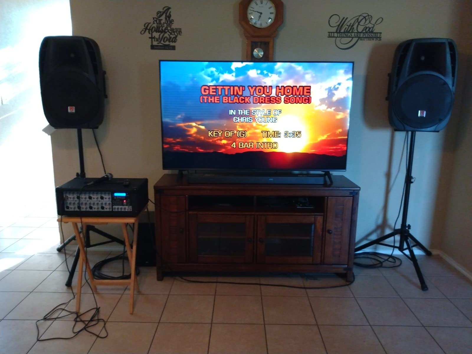 Rockville RPG2X15 Bundle: (2) 15 in Passive PA Speakers, 8-Channel Powered Mixer, Bluetooth, USB/SD, (2) Tripod Stands, (2) Wired Microphones, (2) 10 ft Speaker Cables, 9-Items customer photo 1