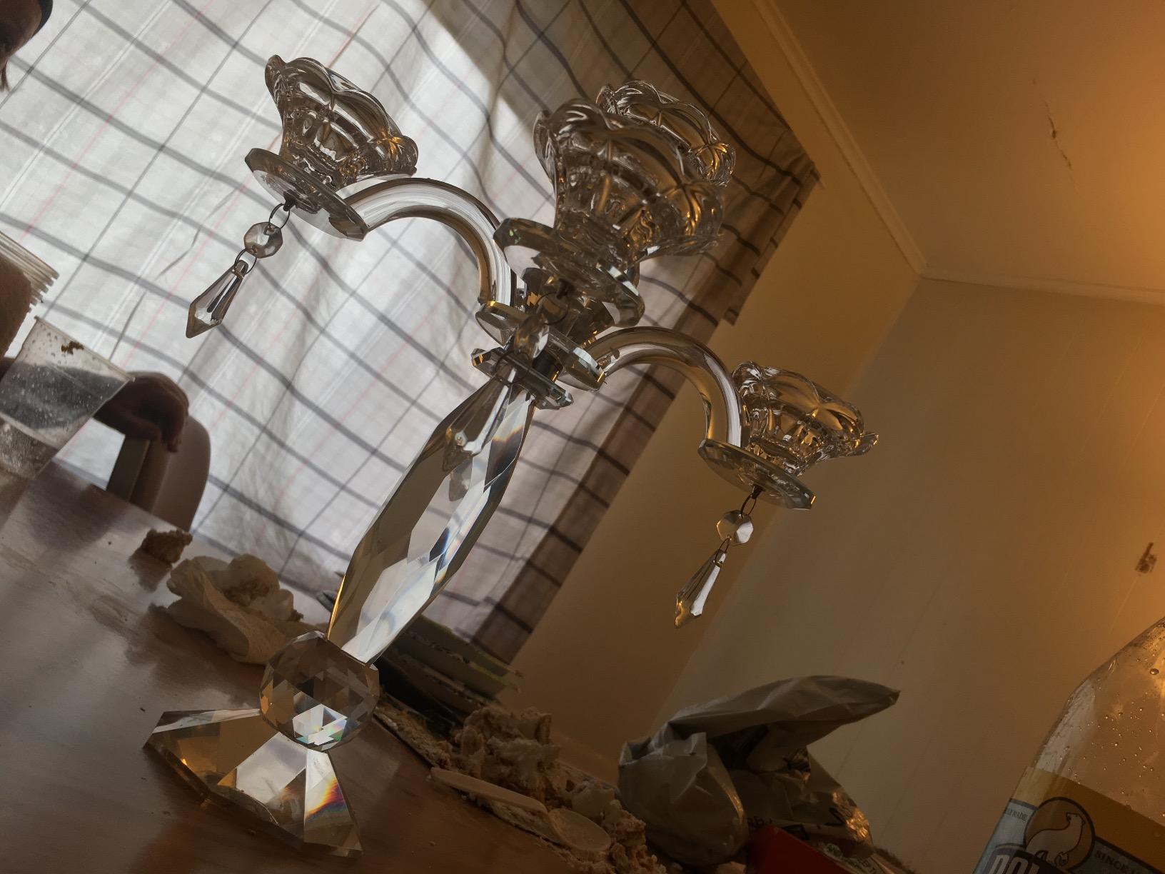 5-Arm Crystal Candelabra customer photo 1